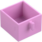 Duplo Kirkkaanvaaleanpunainen Drawer jossa Kahva (4891)