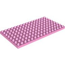 Duplo Rosa brillante Piastra 8 x 16 (6490 / 61310)