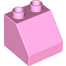 Duplo Fel roze Helling 2 x 2 x 1.5 (45°) (6474 / 67199)