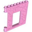 Duplo Rose Pétant mur 1 x 8 x 6 Porte+Brique,Droite (51695)