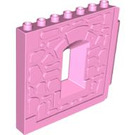 Duplo Rose Pétant mur 1 x 8 x 6 avec Fenêtre et Brique Paterne (51697)