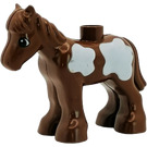 Duplo Bruin Foal met Groot Wit Spots (75723)