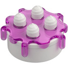 Duplo Cake med Transparent Dark Rosa Icing (35682 / 76317)