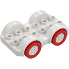 Duplo Bil med Rød Hjul (35026)