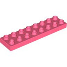 Duplo Coral Plate 2 x 8 (44524)