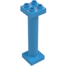 Duplo Donker azuurblauw Column 2 x 2 x 6 (57888 / 98457)