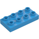 Duplo Azur Foncé assiette 2 x 4 (4538 / 40666)