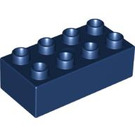 Duplo Dark Blue Brick 2 x 4 (3011 / 31459)