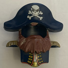 Duplo Donkerblauw Captains Hoed met Skull en Crossbones (55433)