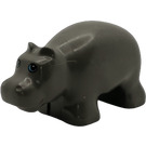 Duplo Donkergrijs Hippo Baby (51671)