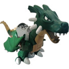 Duplo Donkergroen Draak Groot met Zandbruin Underside (51762 / 52203)