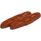 Duplo Mörk Orange Bröd Loaves  (Korta sidosektioner) (5112 / 13247)