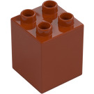 Duplo Dark Orange Brick 2 x 2 x 2 (31110)