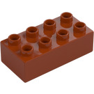 Duplo Dark Orange Brick 2 x 4 (3011 / 31459)