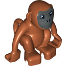 Duplo Dark Orange Monkey with Gray Face (60364)