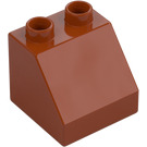 Duplo Dark Orange Slope 2 x 2 x 1.5 (45°) (6474 / 67199)