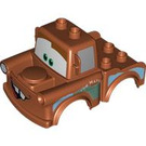 Duplo Dark Orange Truck Body with Mater Offset Teeth (12128 / 19200)