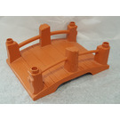 Duplo Dark Orange Wood Bridge (31291)