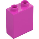 Duplo Tmavě růžová Kostka 1 x 2 x 2 (4066 / 76371)