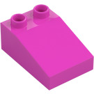 Duplo Dark Pink Slope 2 x 3 22° (35114)