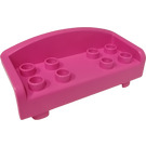 Duplo Dark Pink Sofa 2 x 6 x 2 (6476)