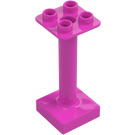 Duplo Dunkelpink Stand 2 x 2 mit Basis (93353)