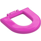 Duplo Rose Foncé Toilet Siège Jante (4912)