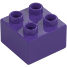 Duplo Dark Purple Brick 2 x 2 (3437 / 89461)