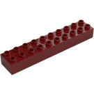 Duplo Dark Red Brick 2 x 10 (2291)