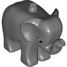 Duplo Donker steengrijs Elephant Calf (74705)