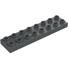 Duplo Dunkles Steingrau Platte 2 x 8 (44524)