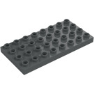 Duplo Dunkles Steingrau Platte 4 x 8 (4672 / 10199)