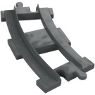 Duplo Dark Stone Gray Rail Curved (6378)