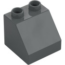 Duplo Donker steengrijs Helling 2 x 2 x 1.5 (45°) (6474 / 67199)