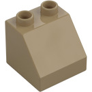 Duplo Tmavě žlutohnědá Sklon 2 x 2 x 1.5 (45°) (6474 / 67199)