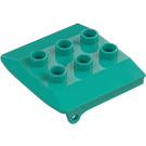 Duplo Dark Turquoise Roof for Cabin (4543 / 34558)