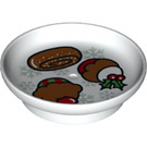 Duplo Dish med Jul Cookie og 2 Cupcakes (1365 / 31333)