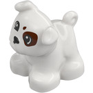 Duplo Hond - Pug met Donkerrood Patches (78255)