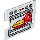 Duplo Dør 3 x 4 med Cut Out med Pie i Oven (27382 / 29321)