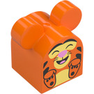 Duplo Duplo Brick 2 x 2 Curved with Round Ears with Tigger