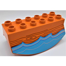 Duplo Earth Orange Tipping 2 x 6 with Water (31453)
