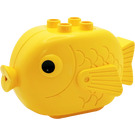 Duplo Fish with Studs and Black Eyes