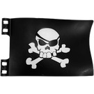 Duplo Flag 6 x 2 x 4 with Skull and Crossbones (54616)