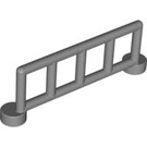 Duplo Flat Silver Fence 1 x 6 x 2 with 5 Slats (2214 / 89502)