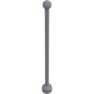 Duplo Płaski srebrny Flagpole 1 x 2 x 7 (51708)