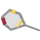 Duplo Plochá stříbrná Tennis Racket (46192)