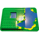 Duplo Green Baseplate 16 x 24 with Waterfall and Pond (31073)