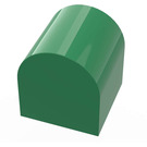 Duplo Green Brick 2 x 2 x 2 with Curved Top (3664)