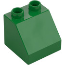 Duplo Verde Con pendiente 2 x 2 x 1.5 (45°) (6474 / 67199)