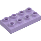 Duplo Lavendel Plaat 2 x 4 (4538 / 40666)